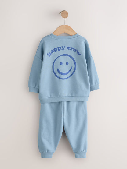 Dsiney Kidz - Light Blue Back Print Crew Neck Joggers Set (3mths-7yrs) image 7