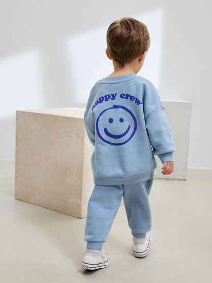 Dsiney Kidz - Light Blue Back Print Crew Neck Joggers Set (3mths-7yrs) image 1