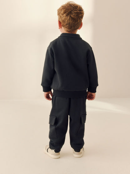 Charcoal Grey T-Shirt And Joggers 3 Piece Set (3mths-7yrs) image 3