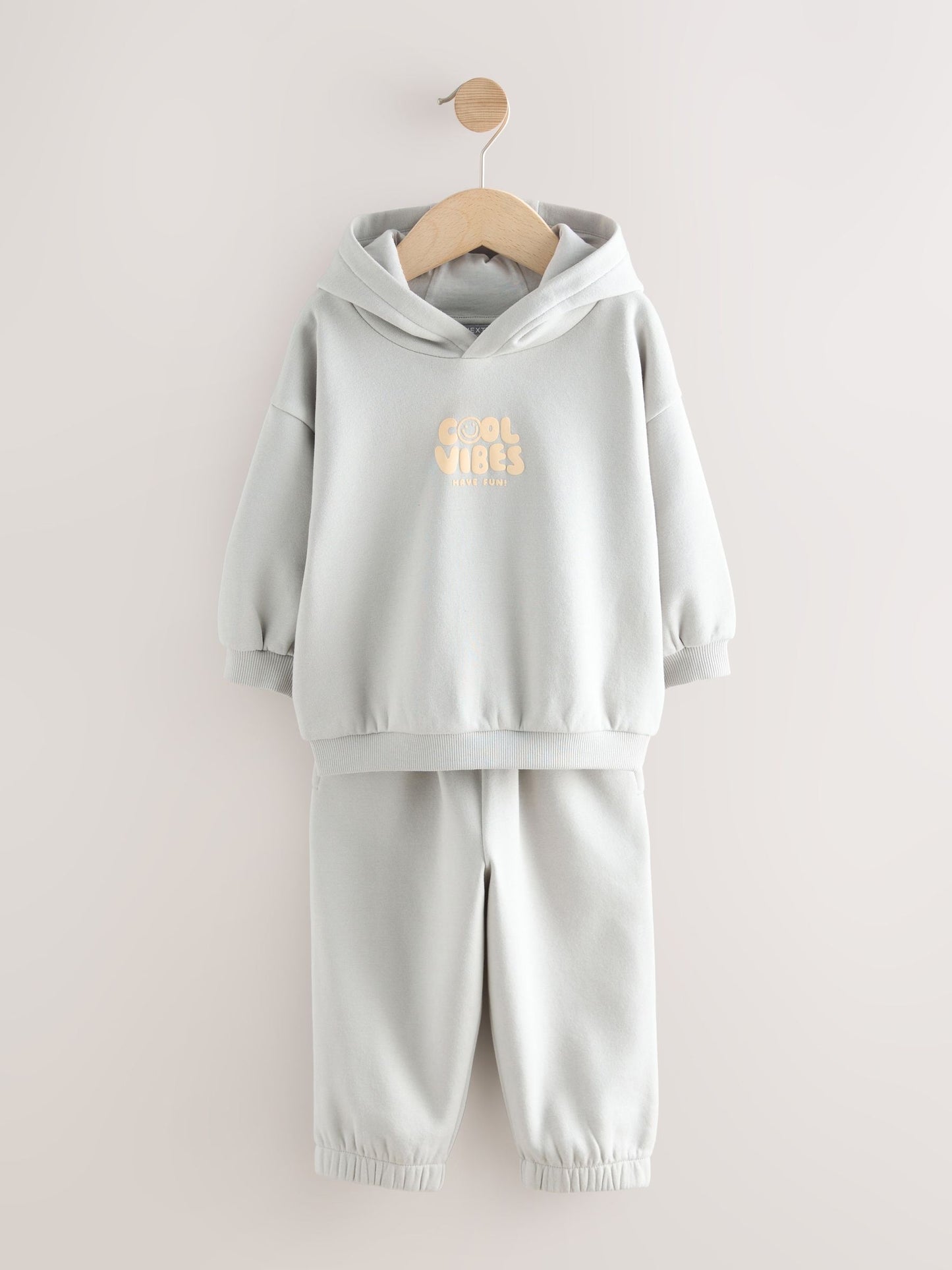 Light Blue Printed Hoodie and Joggers Set (3mths-7yrs)