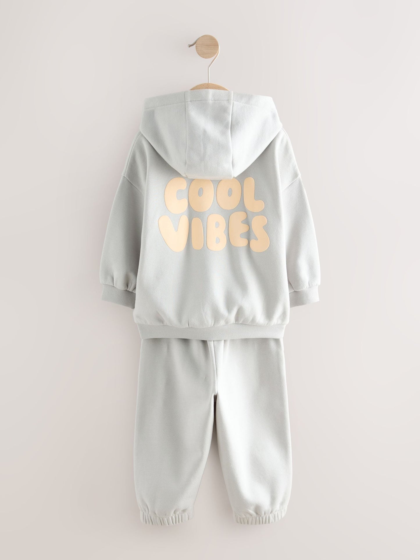 Light Blue Printed Hoodie and Joggers Set (3mths-7yrs)