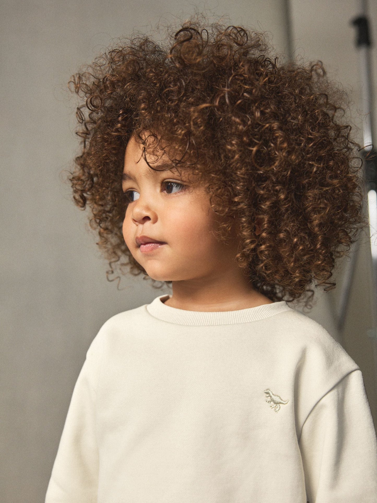 Ecru Off White Logo Sweatshirt And Joggers Set (3mths-7yrs) image 4