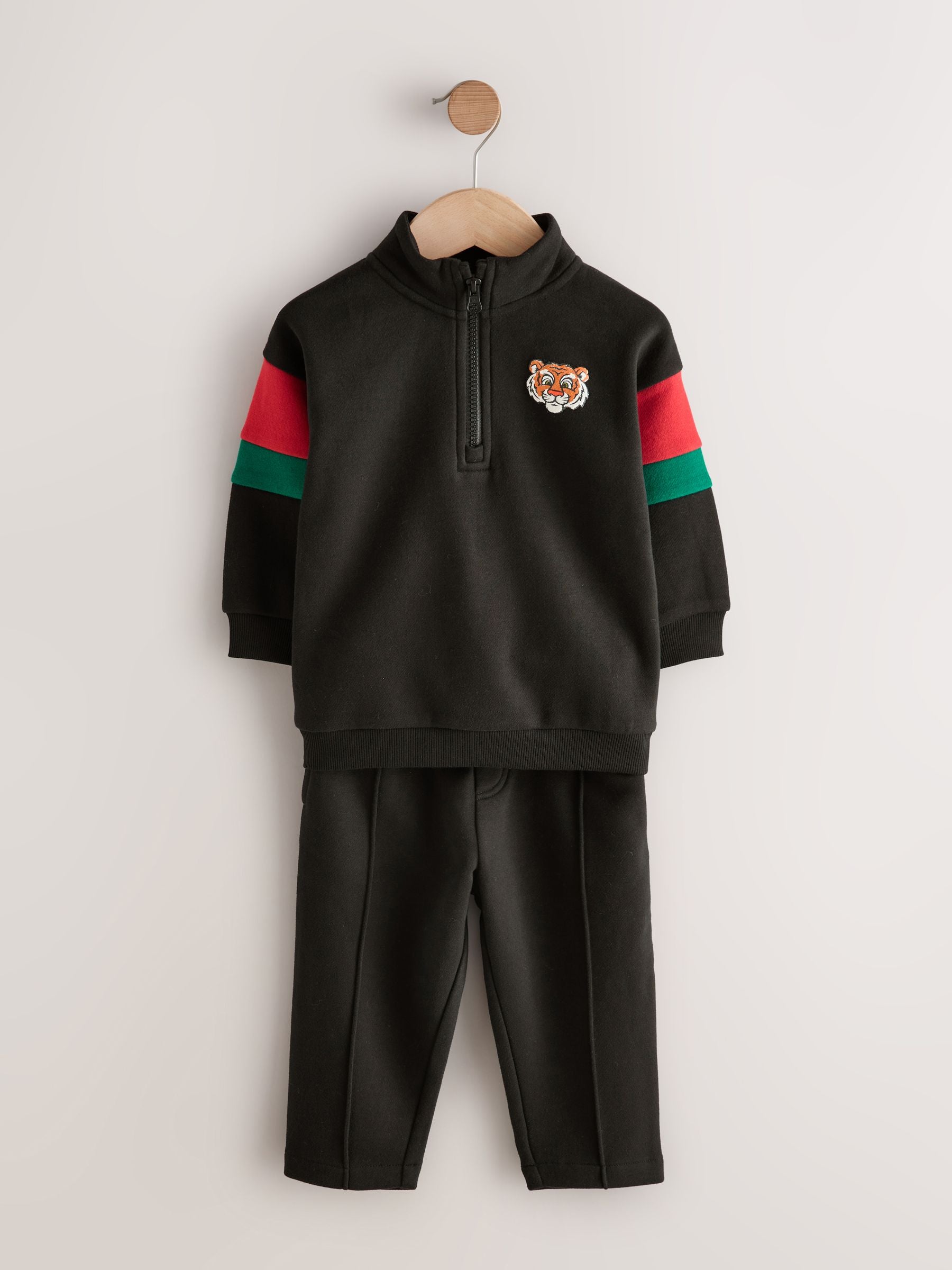 Dsiney Kidz - Black Half Zip Top and Joggers Set (3mths-7yrs) image 5