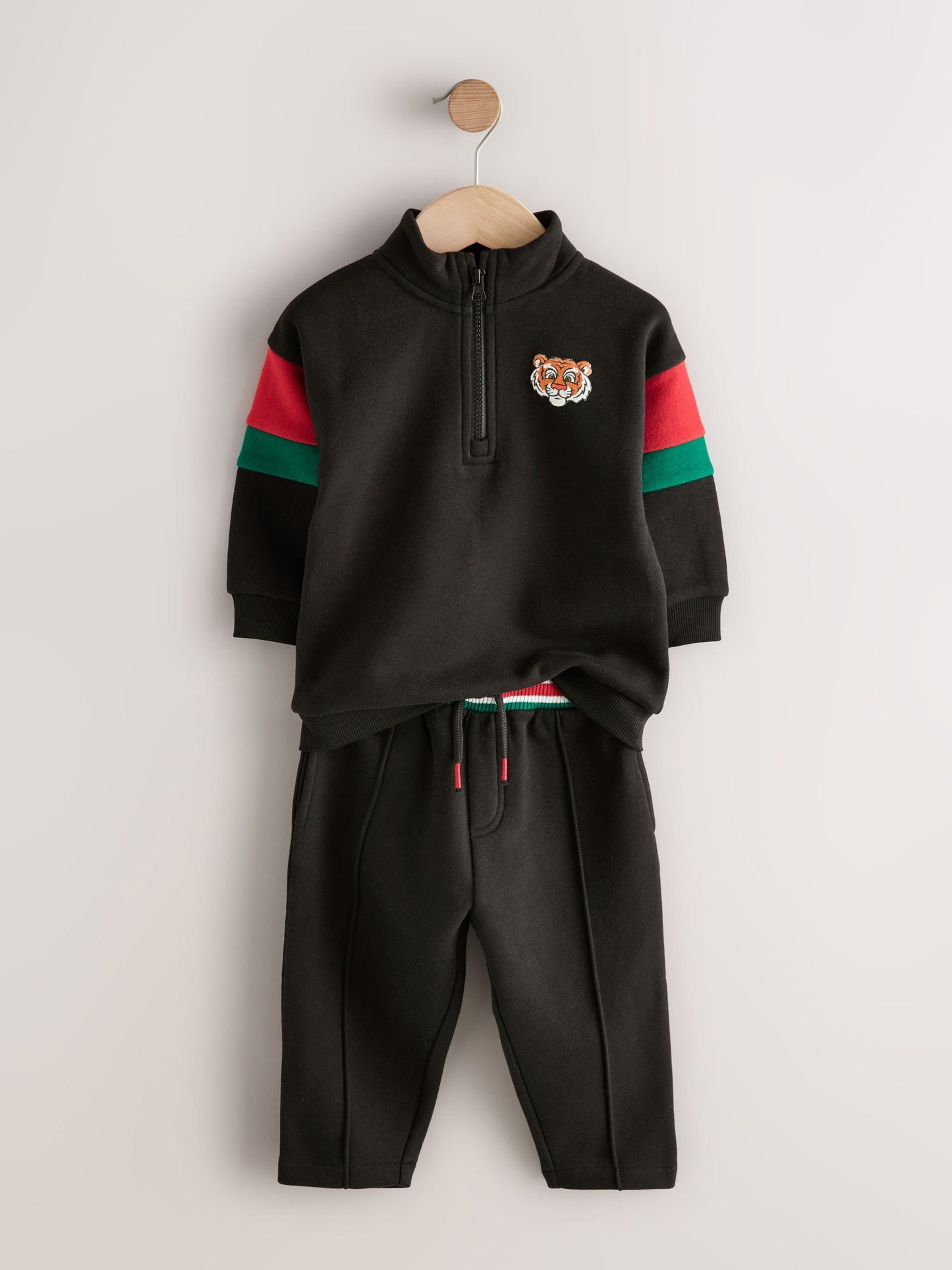 Dsiney Kidz - Black Half Zip Top and Joggers Set (3mths-7yrs) image 6