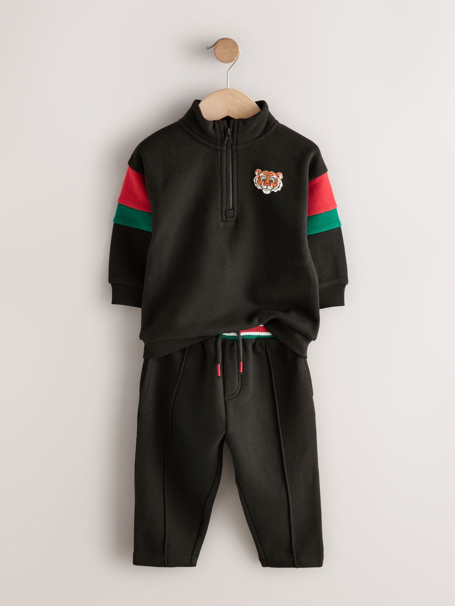 Dsiney Kidz - Black Half Zip Top and Joggers Set (3mths-7yrs) image 6