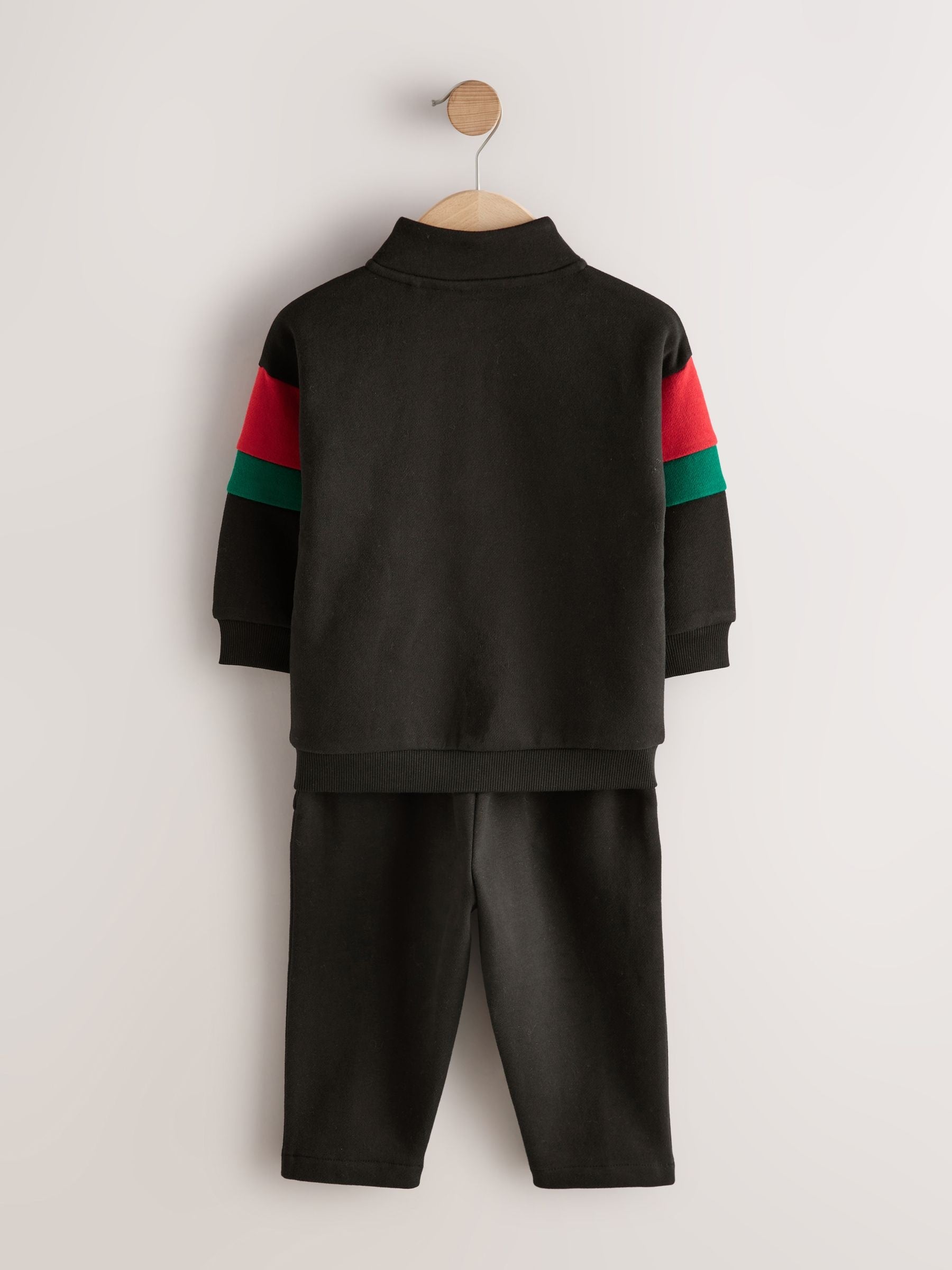 Dsiney Kidz - Black Half Zip Top and Joggers Set (3mths-7yrs) image 7