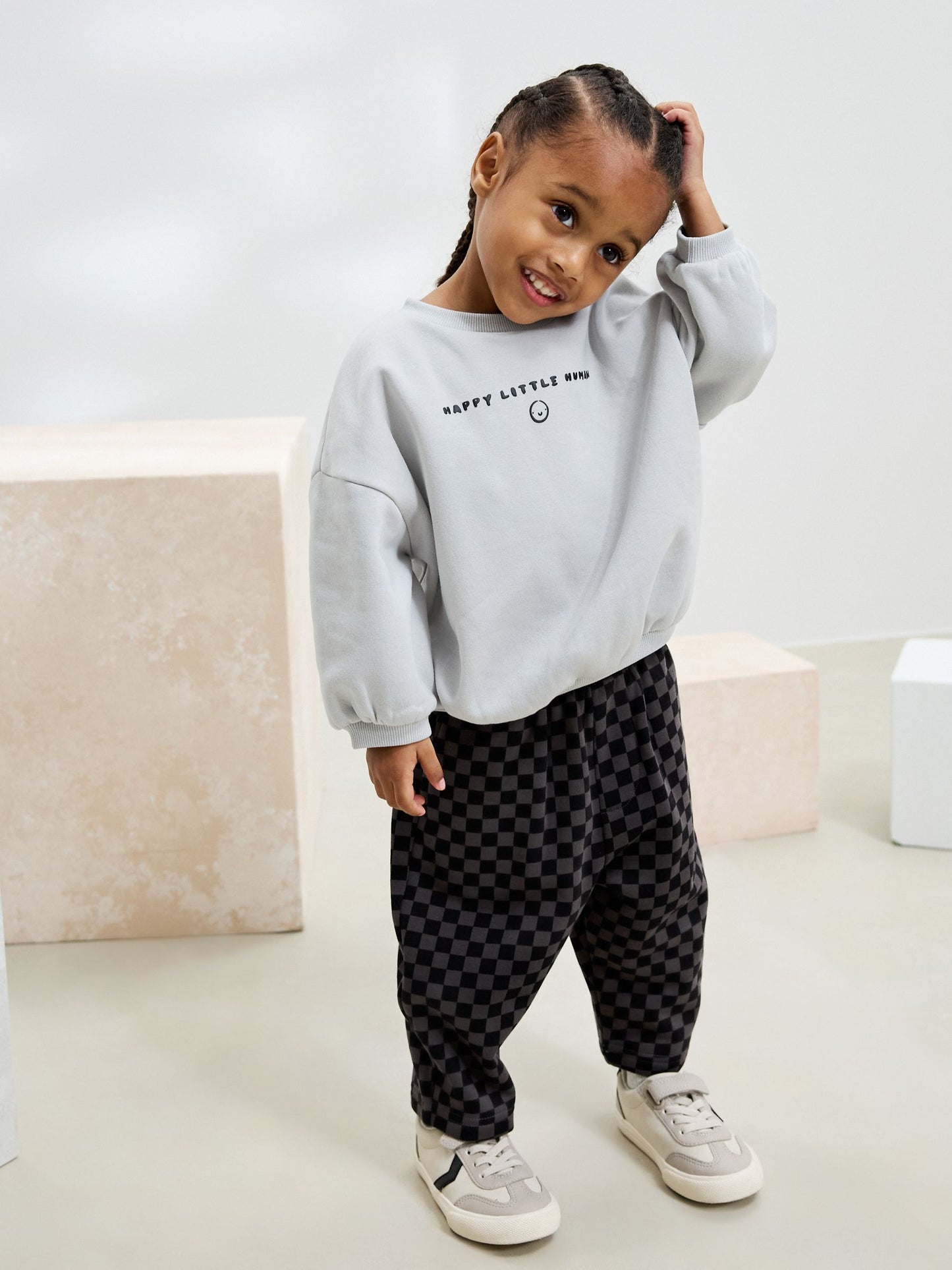 Dsiney Kidz - Black/Grey Single Sweatshirt And Stripe Joggers Set (3mths-7yrs) image 1
