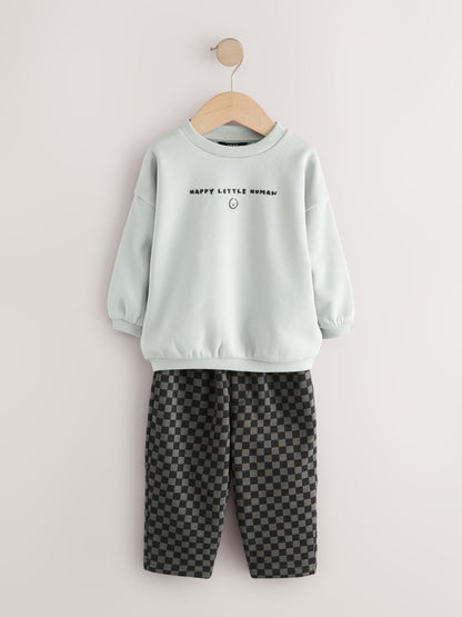 Dsiney Kidz - Black/Grey Single Sweatshirt And Stripe Joggers Set (3mths-7yrs) image 5