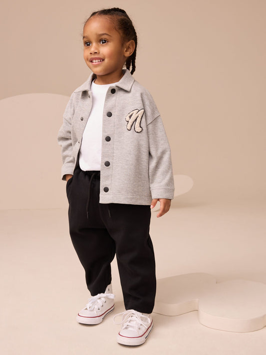Grey T-Shirt And Joggers 3 Piece Set (3mths-7yrs) image 1