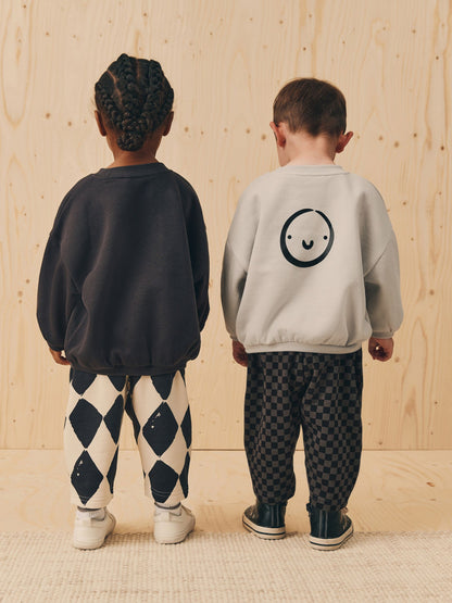 Black/White Printed 2 Pack Sweatshirt And Stripe Joggers Set (3mths-7yrs) image 7