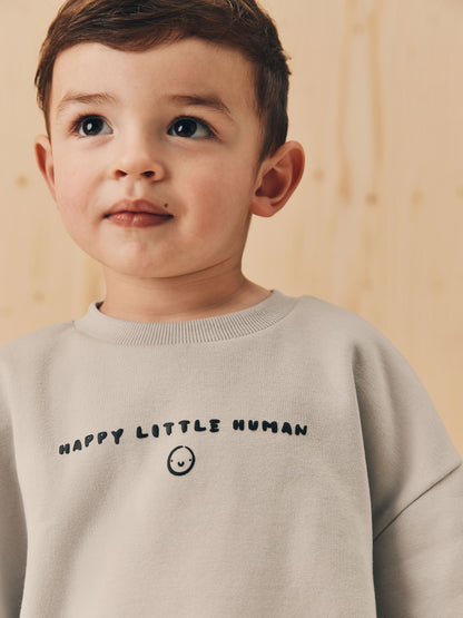 Black/White Printed 2 Pack Sweatshirt And Stripe Joggers Set (3mths-7yrs) image 9