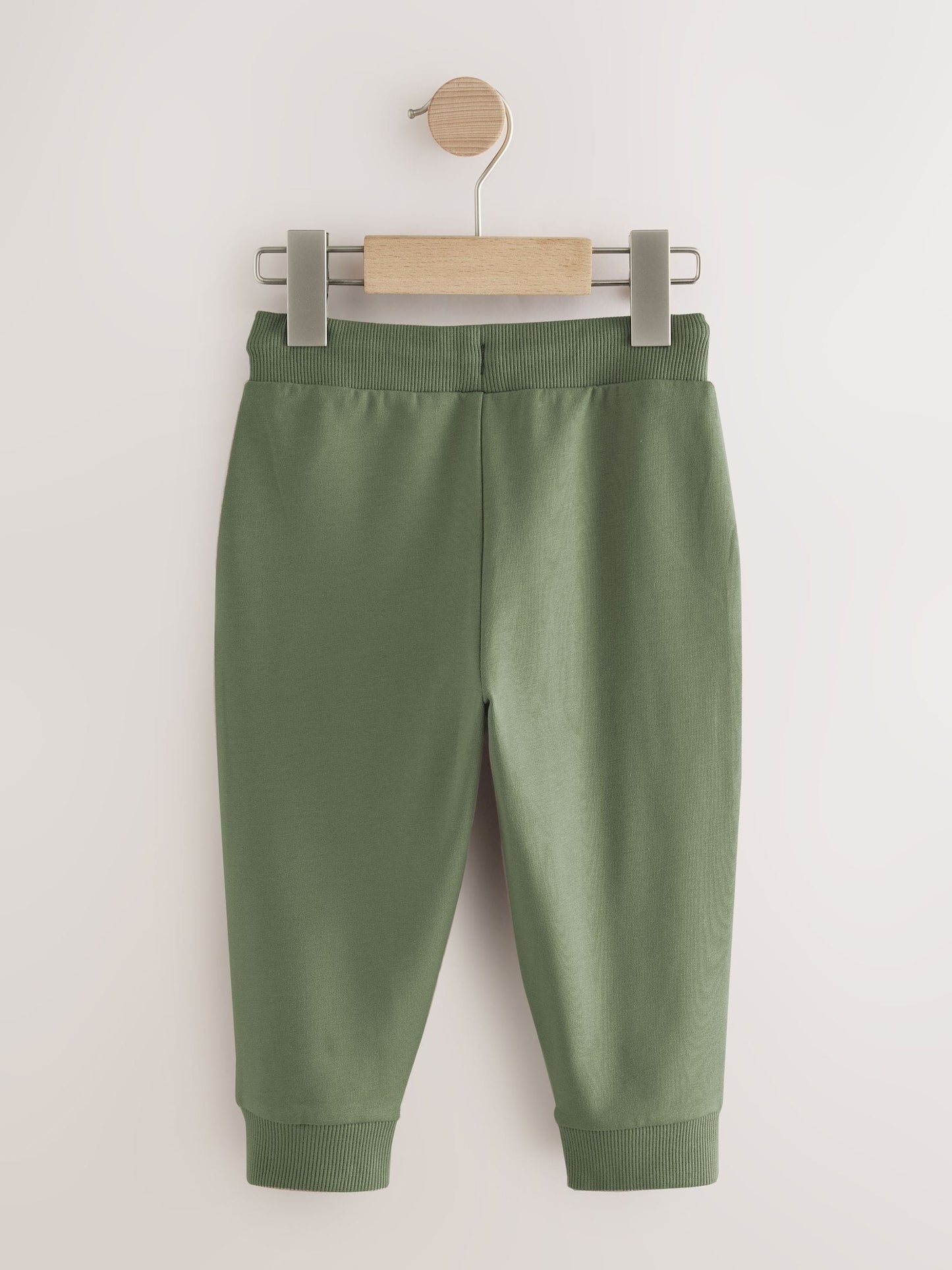 Khaki Green/Blue/Red Regular Fit Joggers 5 Pack (3mths-7yrs) image 3