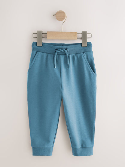 Khaki Green/Blue/Red Regular Fit Joggers 5 Pack (3mths-7yrs) image 7