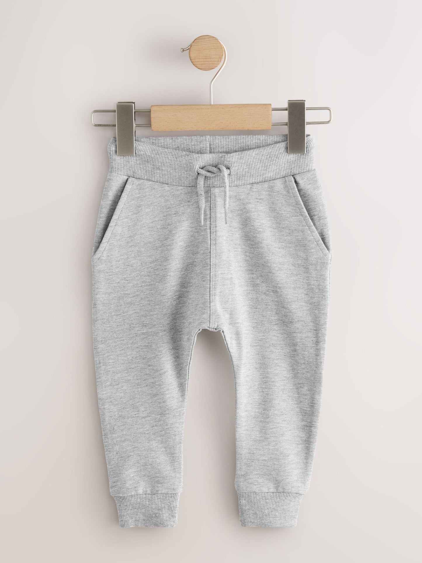 Blue/Rust Orange/ Khaki Green Skinny Fit Joggers 5 Pack (3mths-7yrs) image 2