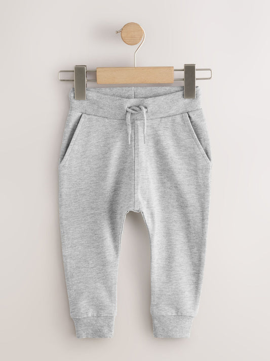 Blue/Rust Orange/ Khaki Green Skinny Fit Joggers 5 Pack (3mths-7yrs) image 2