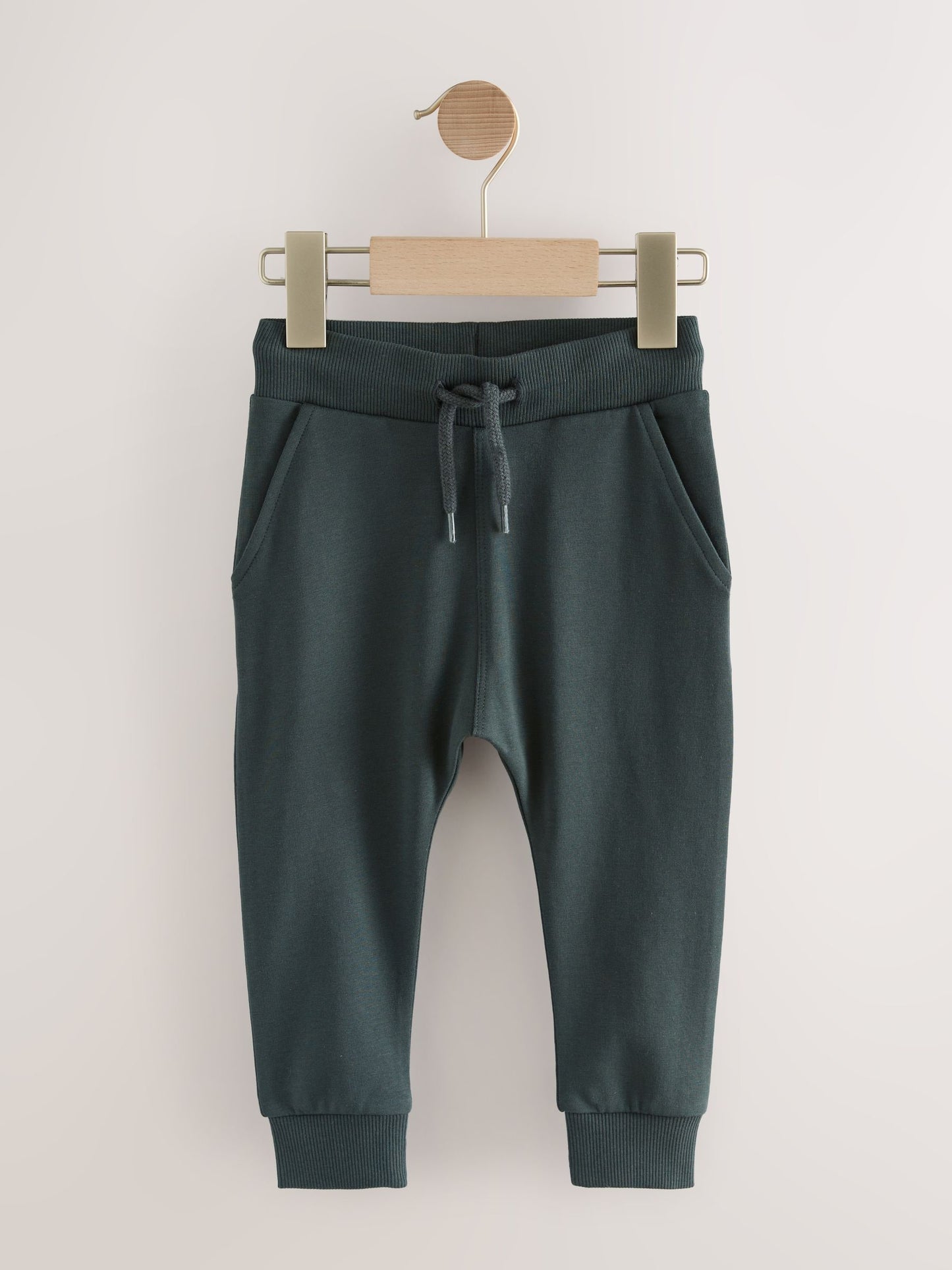 Blue/Tan Brown/Charcoal Grey Super Skinny Joggers 3 Pack (3mths-7yrs) image 2