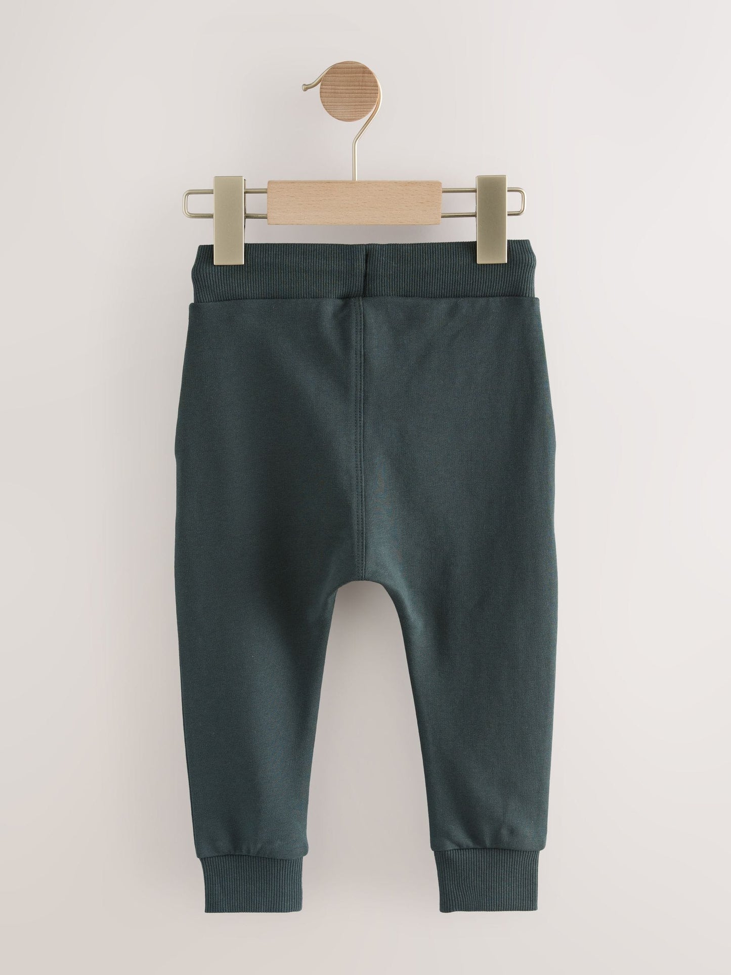 Blue/Tan Brown/Charcoal Grey Super Skinny Joggers 3 Pack (3mths-7yrs) image 3