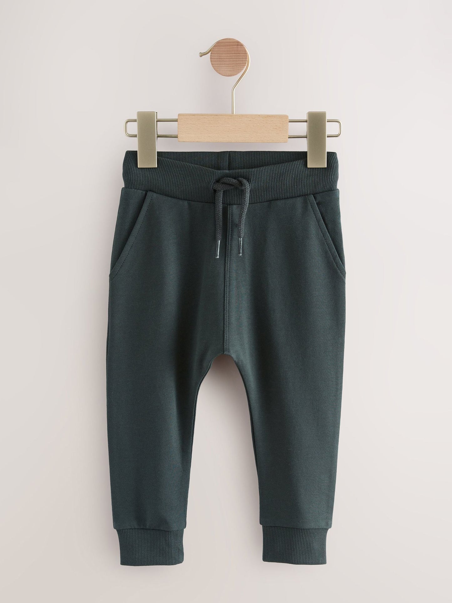 Stone/Tan Brown/Grey Skinny Fit Joggers 5 Pack (3mths-7yrs) image 6