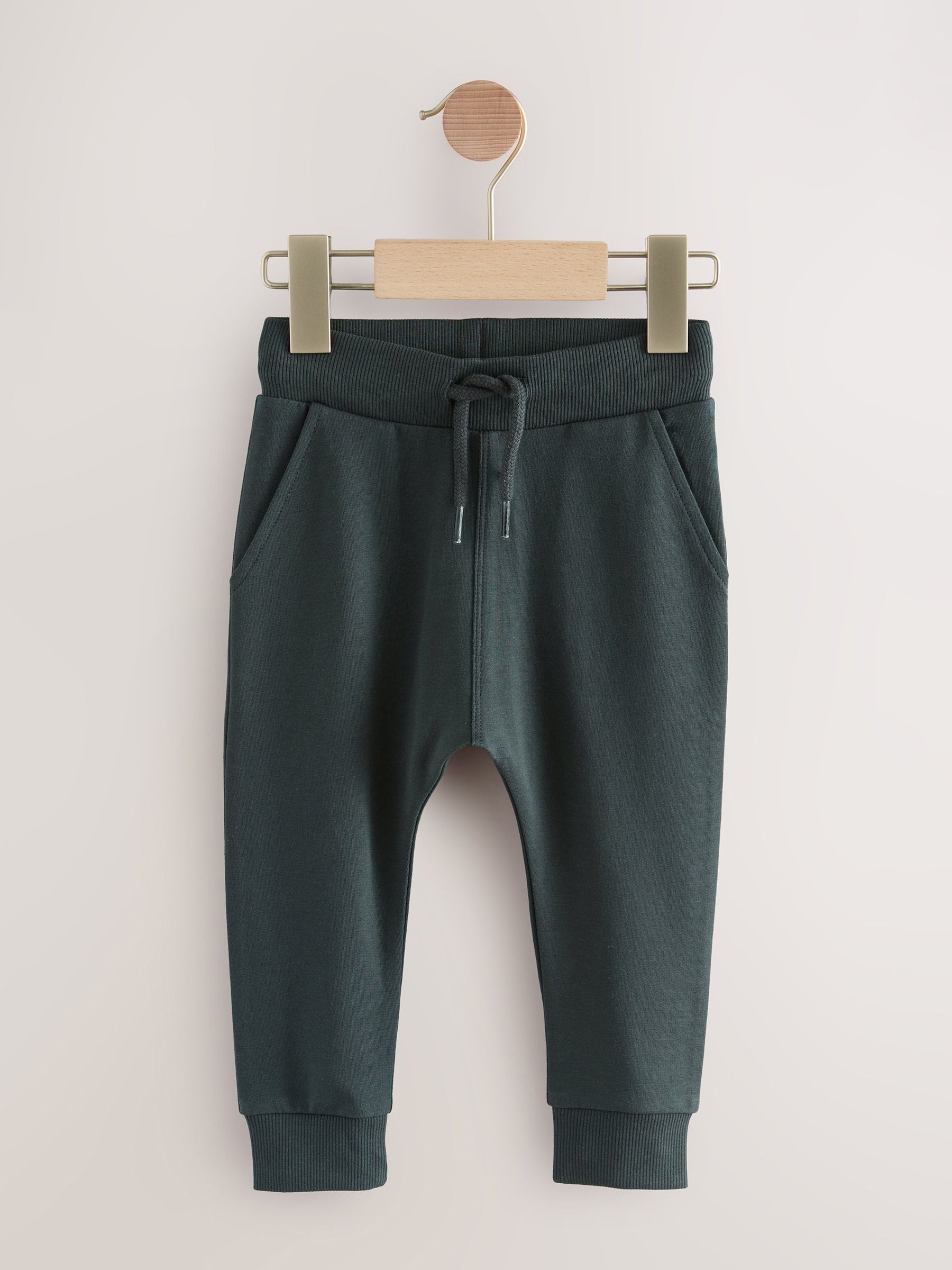 Stone/Tan Brown/Grey Skinny Fit Joggers 5 Pack (3mths-7yrs) image 6