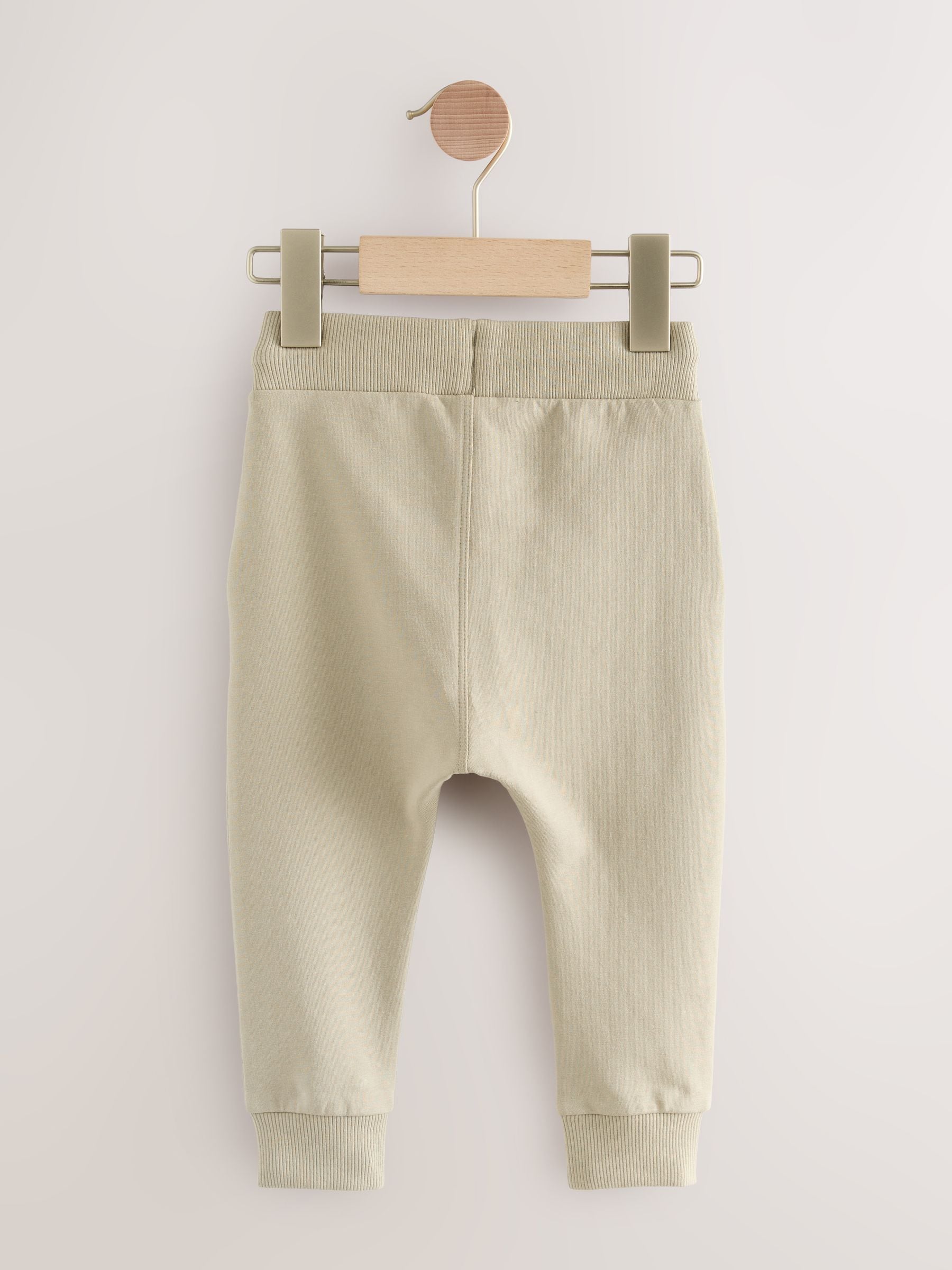 Stone/Tan Brown/Grey Skinny Fit Joggers 5 Pack (3mths-7yrs) image 7