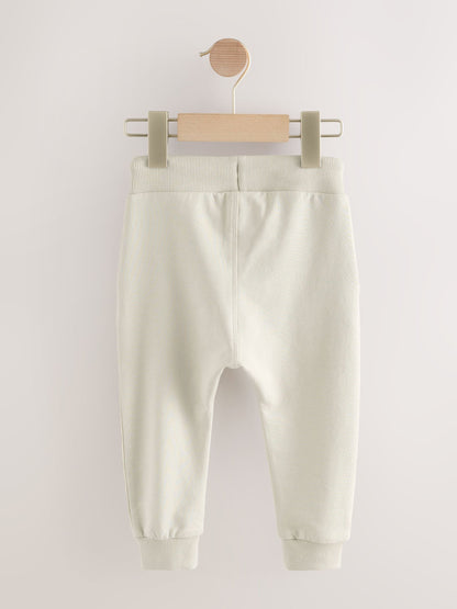 Blue/Ecru/ Navy Blue Skinny Fit Joggers 5 Pack (3mths-7yrs) image 3