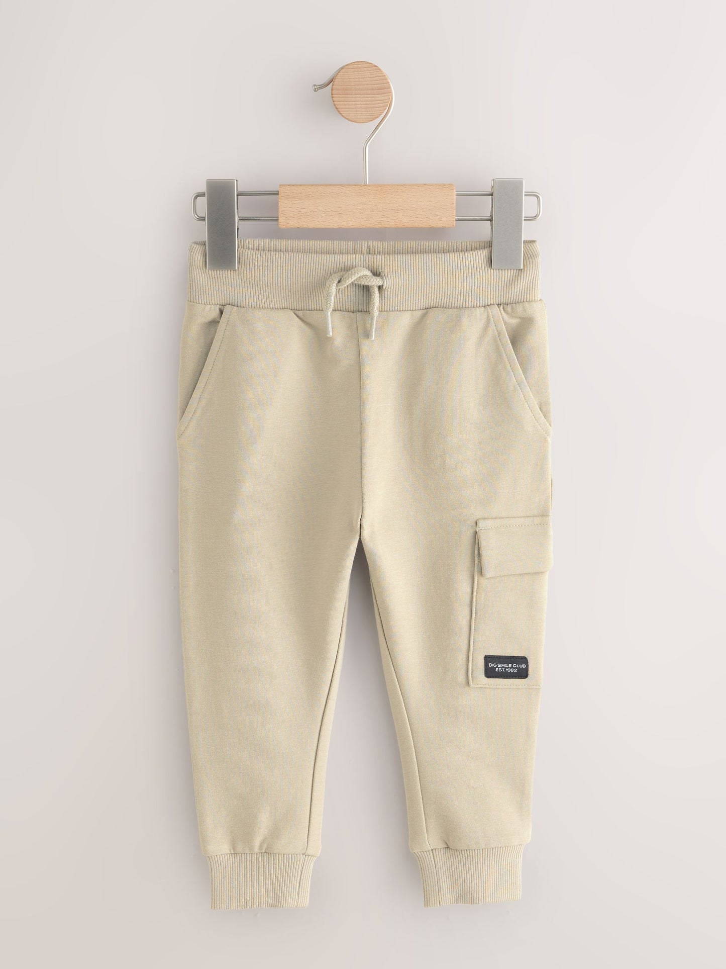 Black/Charcoal Grey/ Stone/Khaki Green Skinny Fit Joggers 5 Pack (3mths-7yrs) image 3