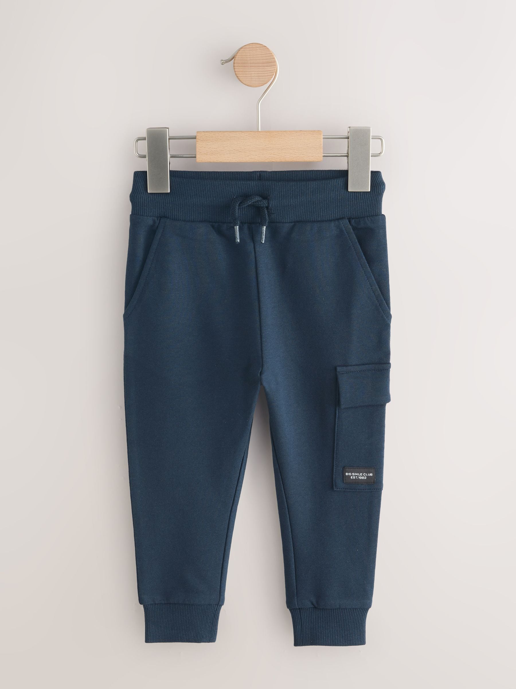 Black/Charcoal Grey/ Stone/Khaki Green Skinny Fit Joggers 5 Pack (3mths-7yrs) image 4