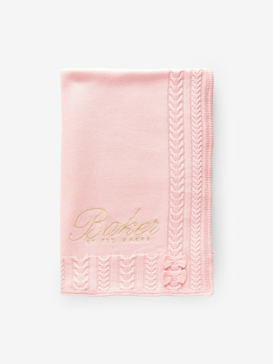 Baker by Ted Baker Cable Knit Fleece Blanket image 1