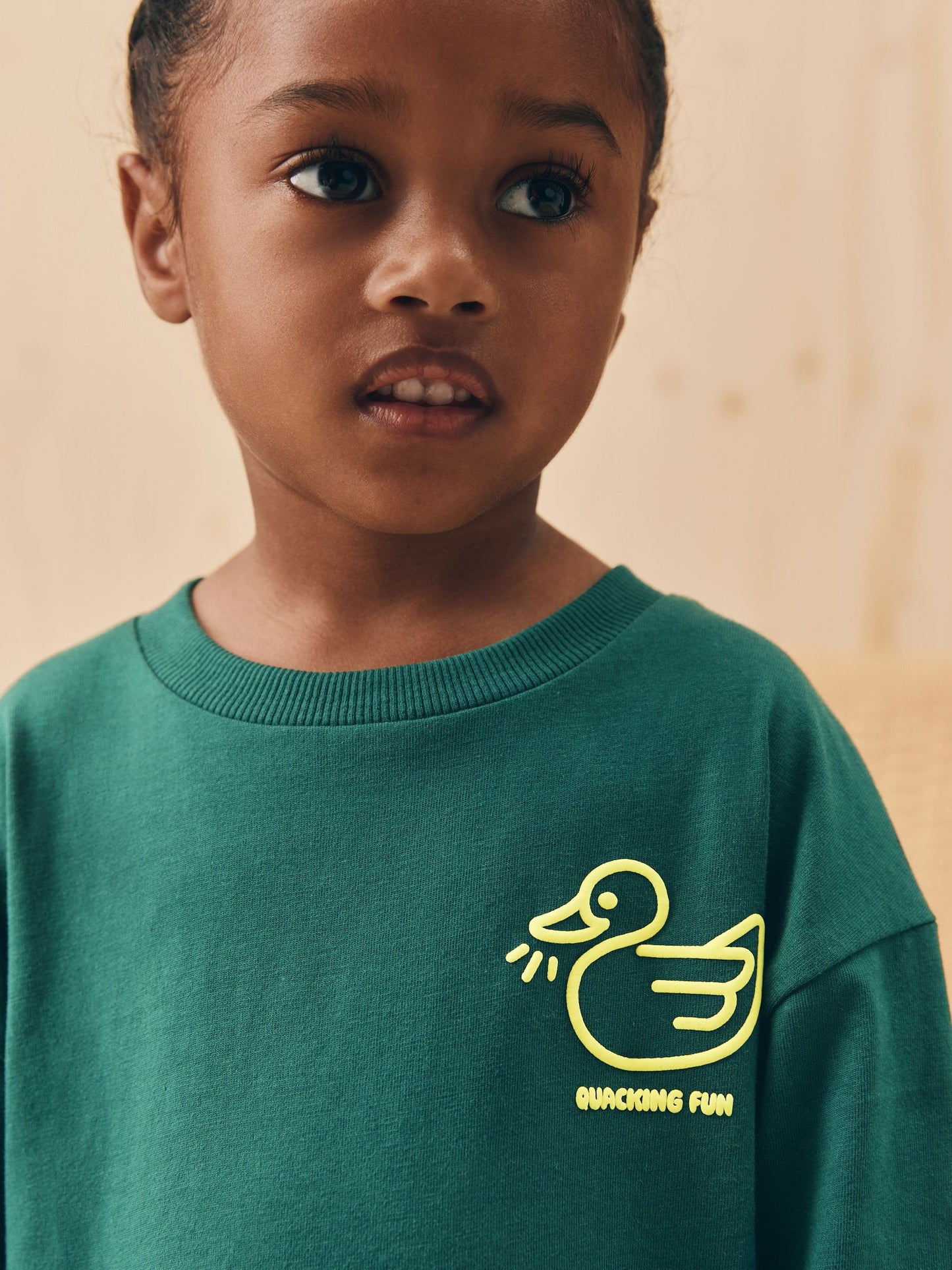 Green Duck Long Sleeves Semi Plain T-Shirt (3mths-7yrs) image 5