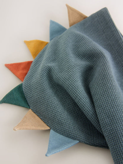 Blue Textured Jersey Dino Spikes Hoodie (3mths-7yrs)