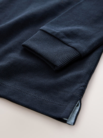 Dsiney Kidz - Navy Long Sleeve Polo Shirt (3mths-7yrs) image 4