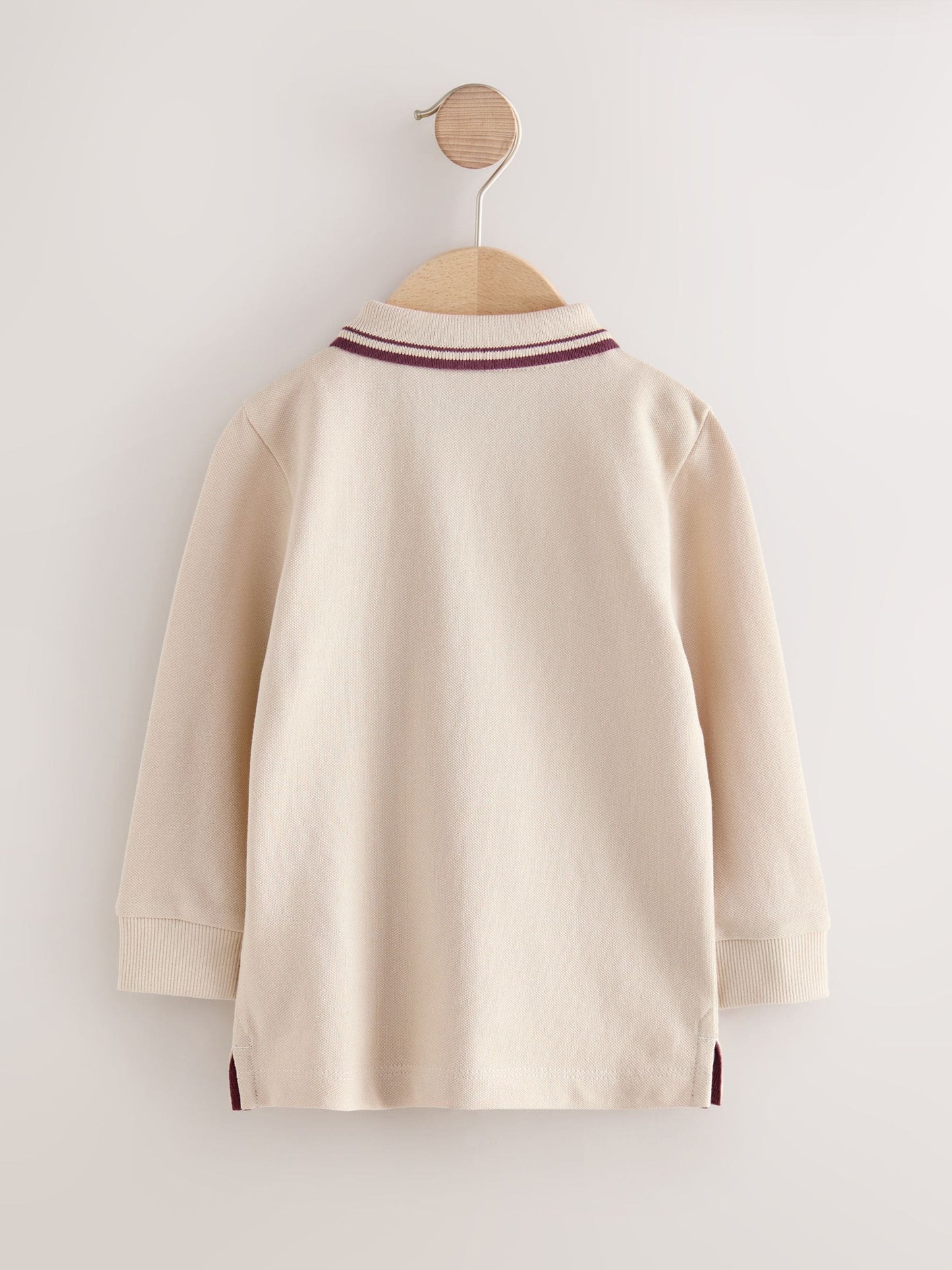 Dsiney Kidz - Cream Long Sleeve Polo Shirt (3mths-7yrs) image 2