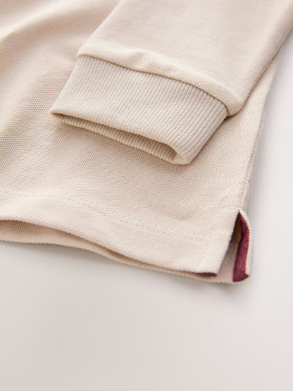 Dsiney Kidz - Cream Long Sleeve Polo Shirt (3mths-7yrs) image 4