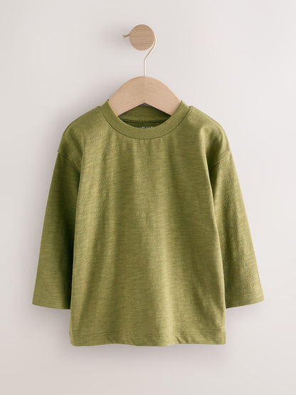 Yellow/Green Long Sleeve T-Shirts 5 Pack (3mths-7yrs) image 6