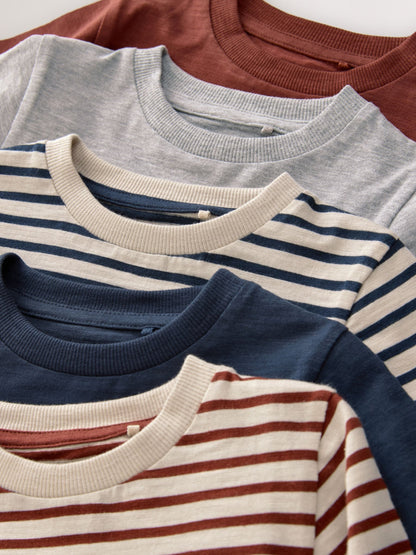 Dsiney Kidz - Multi Transport Long Sleeve T-Shirts 5 Pack (3mths-7yrs) image 8