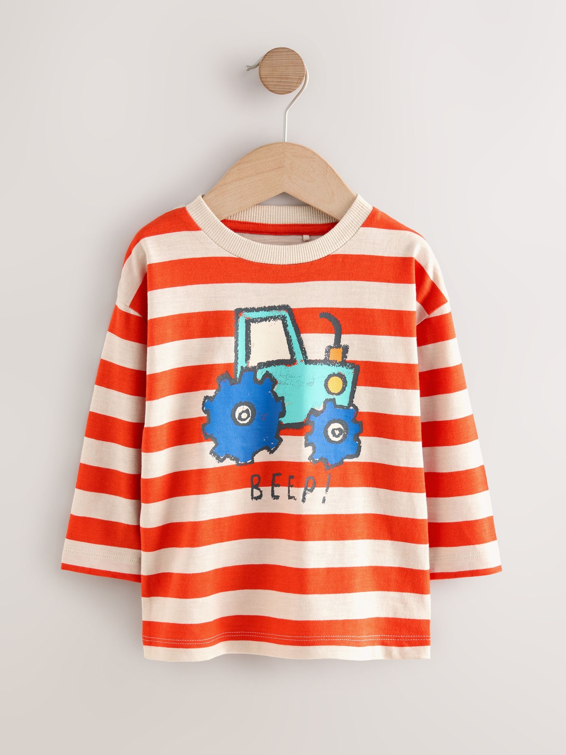 Dsiney Kidz - Multi Digger Long Sleeve Graphic Print T-Shirts 3 Pack (3mths-7yrs) image 2