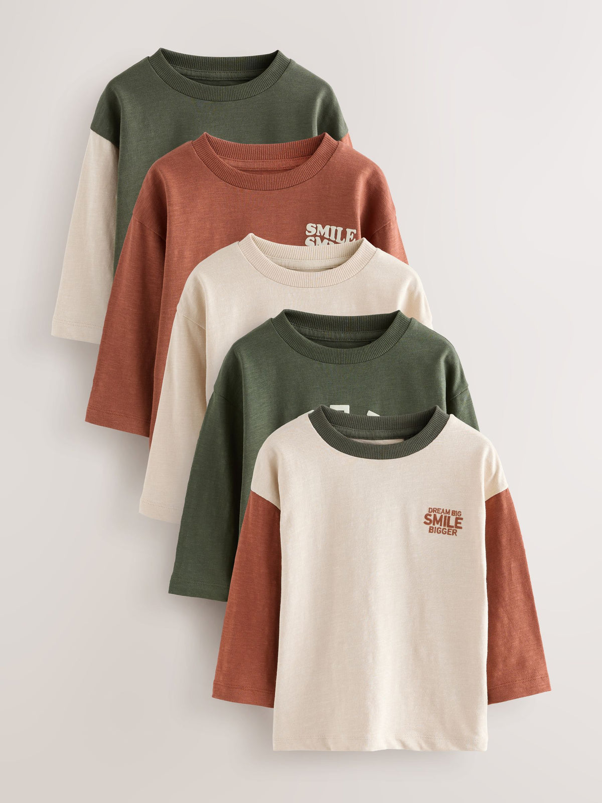 Dsiney Kidz - Multi Minerals Long Sleeve T-Shirts 5 Pack (3mths-7yrs) image 1