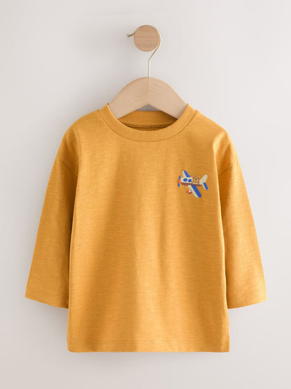 Multi Animals on Transport Long Sleeve T-Shirts 5 Pack (3mths-7yrs) image 4