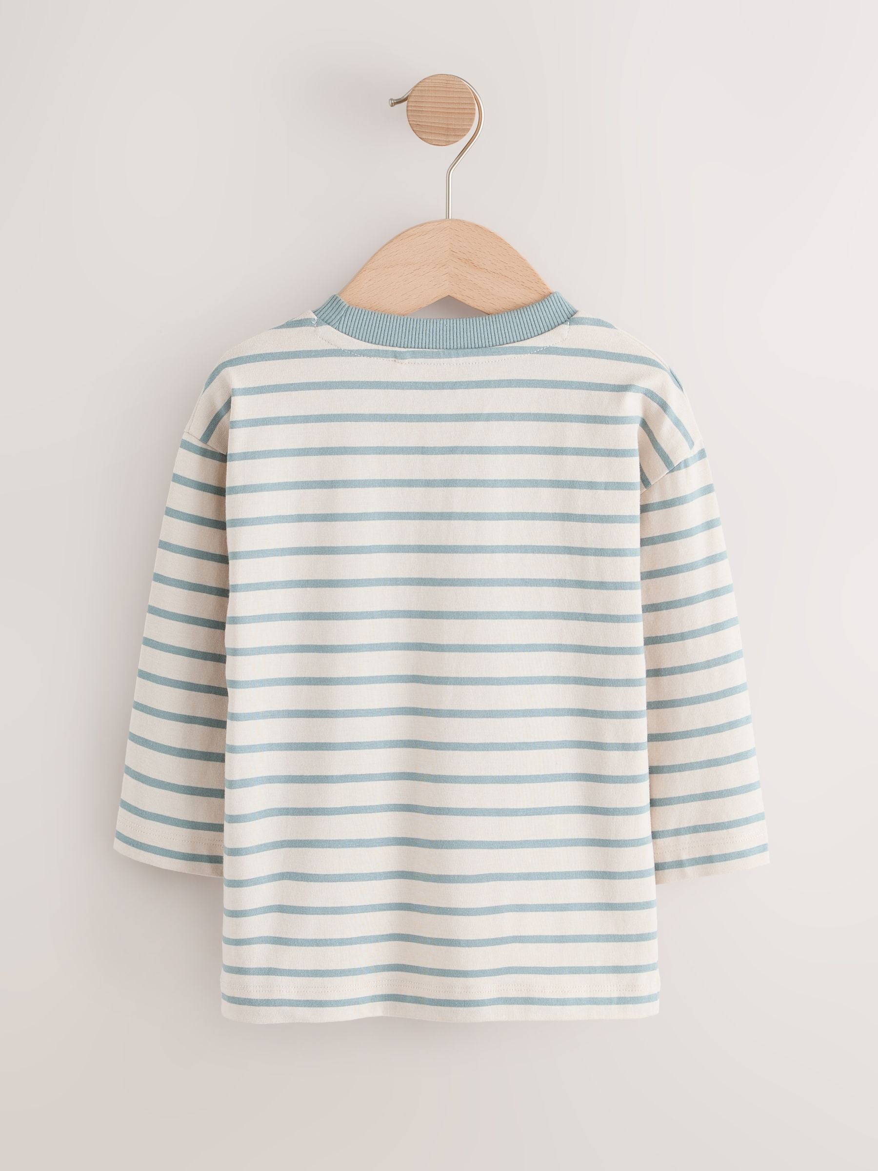 Multi Blue Long Sleeve T-Shirts 5 Pack (3mths-7yrs) image 7