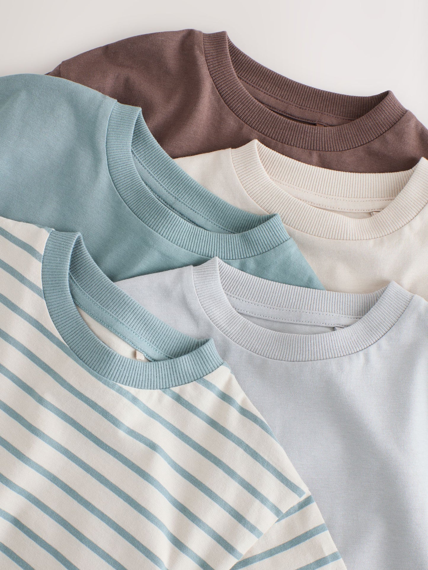 Multi Blue Long Sleeve T-Shirts 5 Pack (3mths-7yrs) image 8