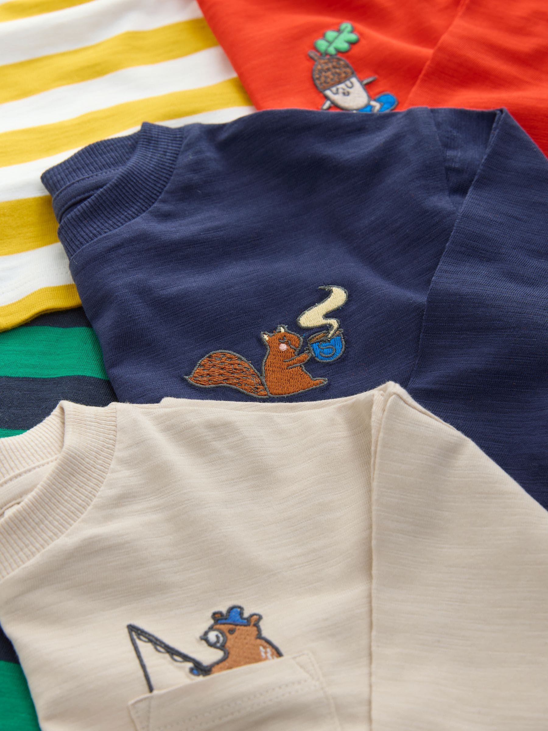 Multi Bright Animals Long Sleeve T-Shirts 5 Pack (3mths-7yrs) image 8