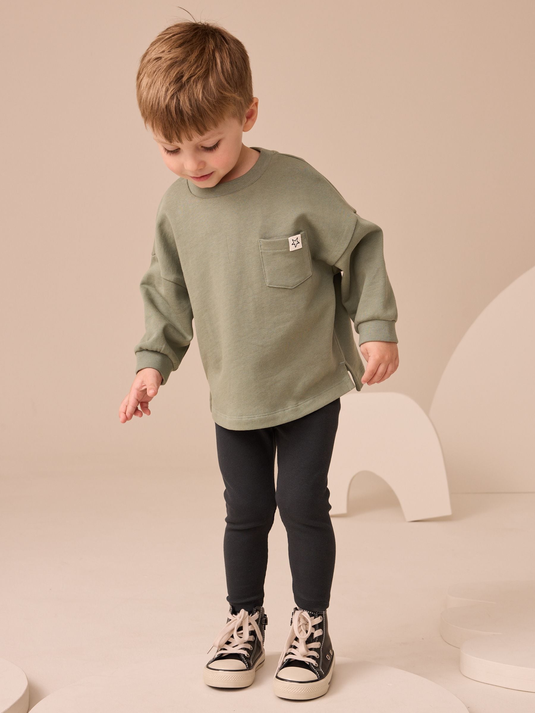 Dsiney Kidz - Sage Green Long Sleeve Top and Leggings Set (3mths-7yrs) image 1