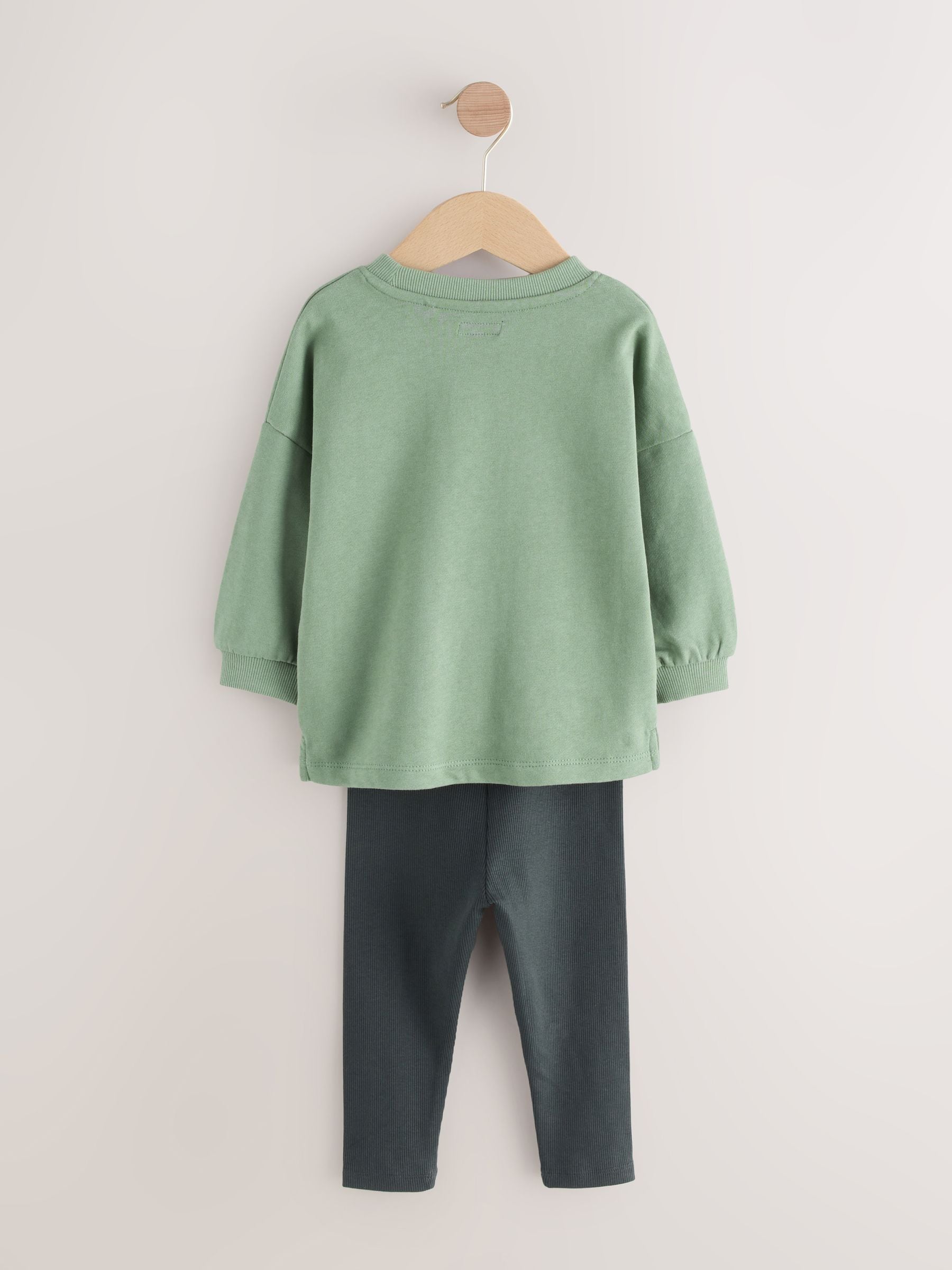 Dsiney Kidz - Sage Green Long Sleeve Top and Leggings Set (3mths-7yrs) image 6