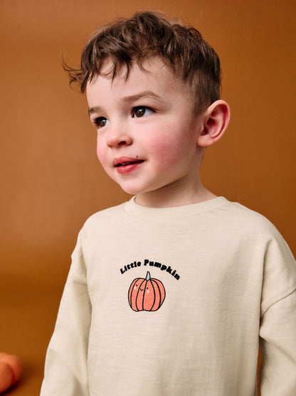 Neutral Little Pumpkin Halloween Long Sleeve Top and Leggings Set (3mths-7yrs) image 5
