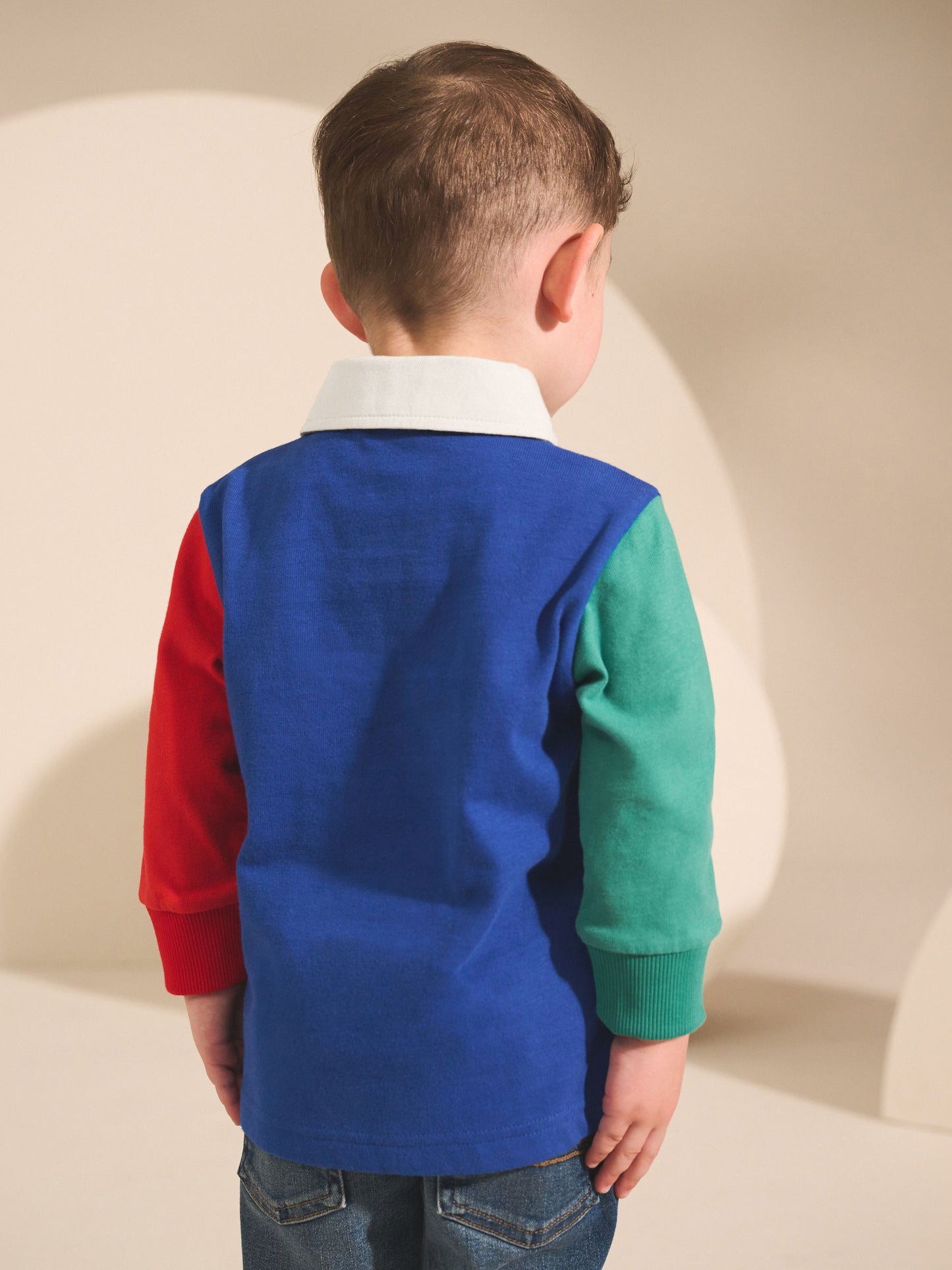 Dsiney Kidz - Multi Hotchpotch Long Sleeve Rugby Polo Shirt (3mths-7yrs) image 3
