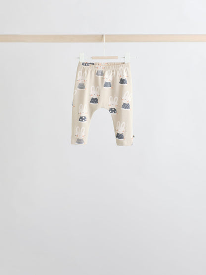 Grey/Cream Character Long Sleeve Top And Leggings Set 6 Piece (0mths-3yrs) image 3