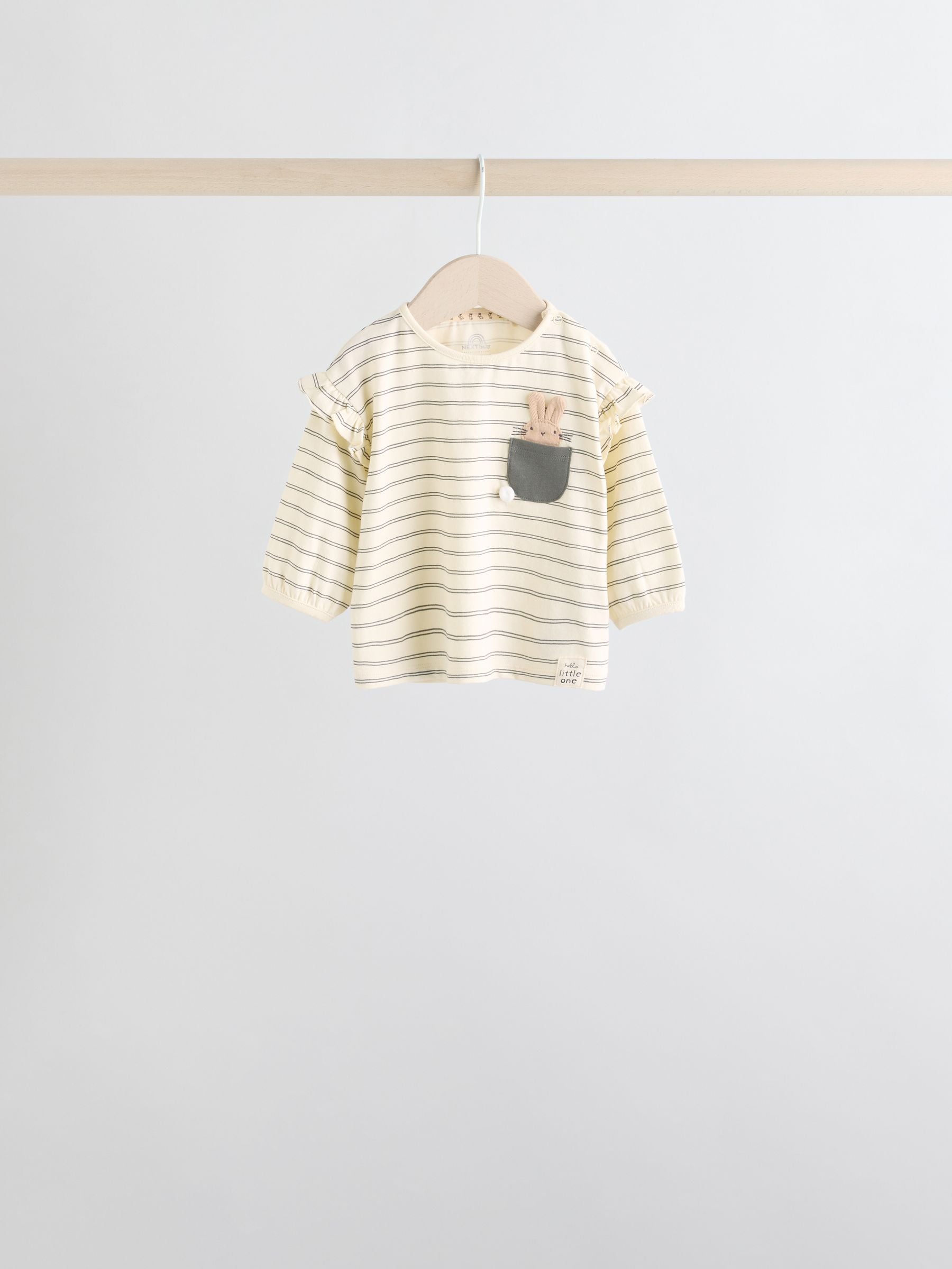 Grey/Cream Character Long Sleeve Top And Leggings Set 6 Piece (0mths-3yrs) image 3