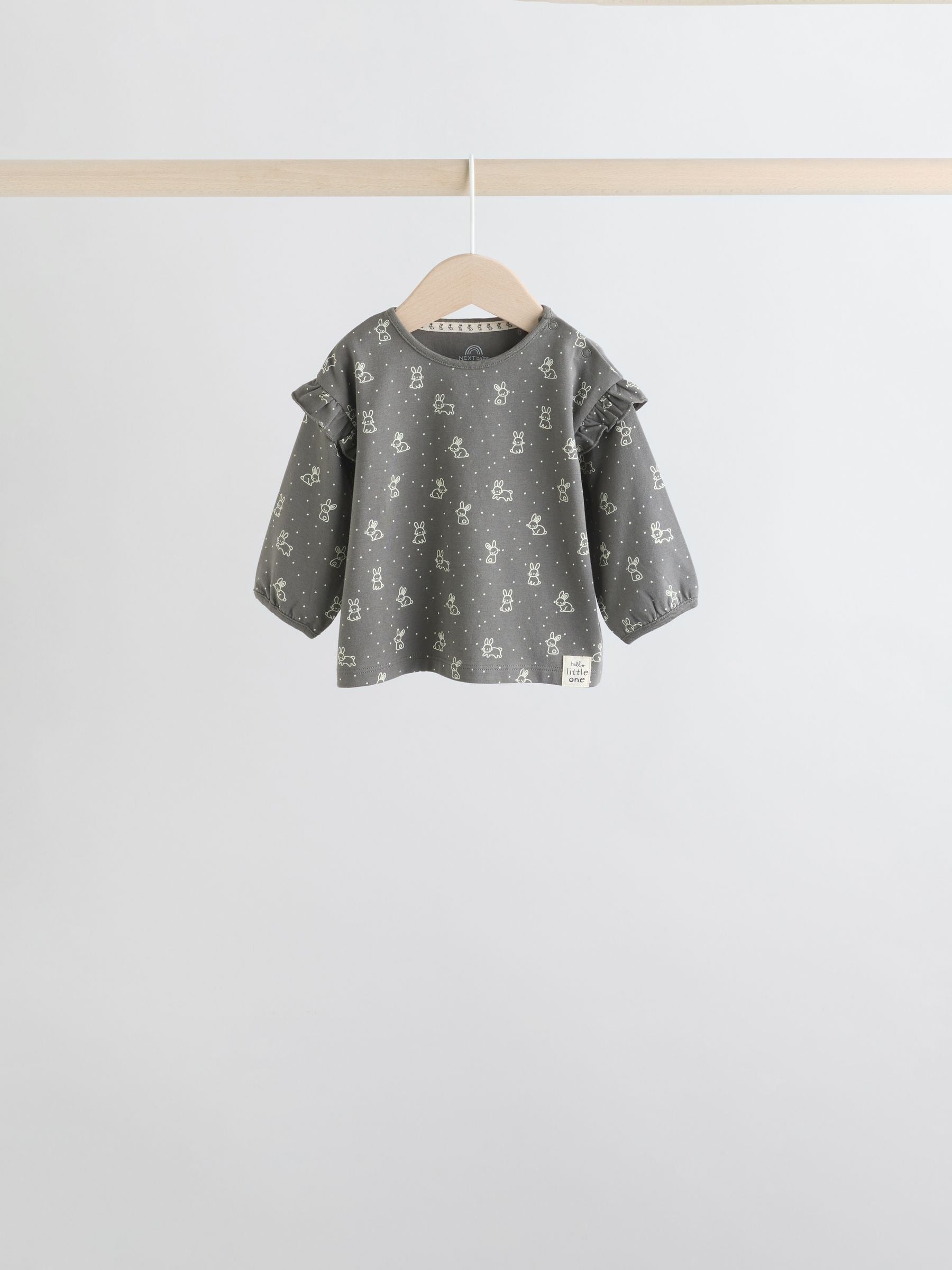 Grey/Cream Character Long Sleeve Top And Leggings Set 6 Piece (0mths-3yrs) image 7