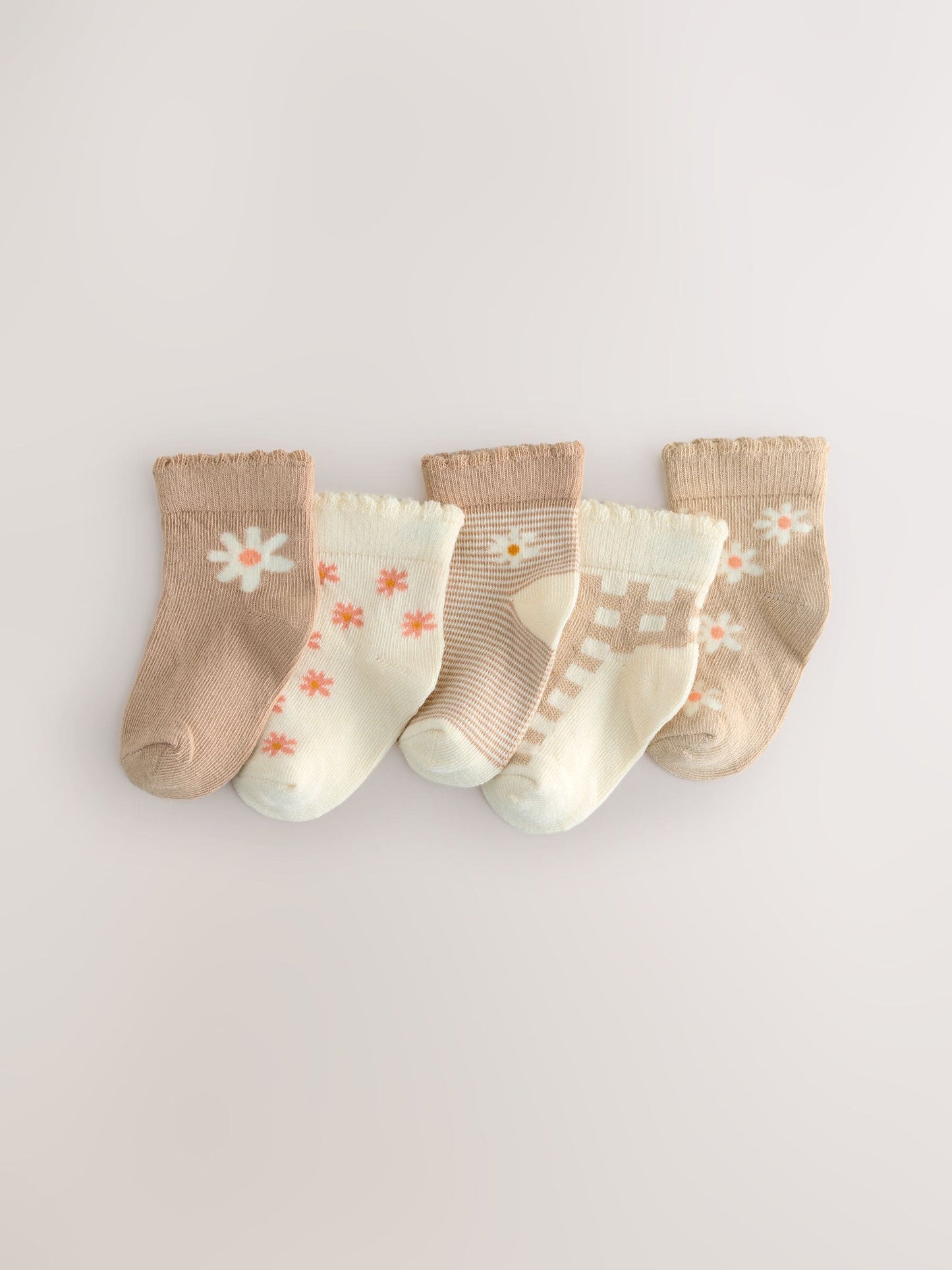 Neutral Baby Socks 5 Pack (0mths-2yrs)