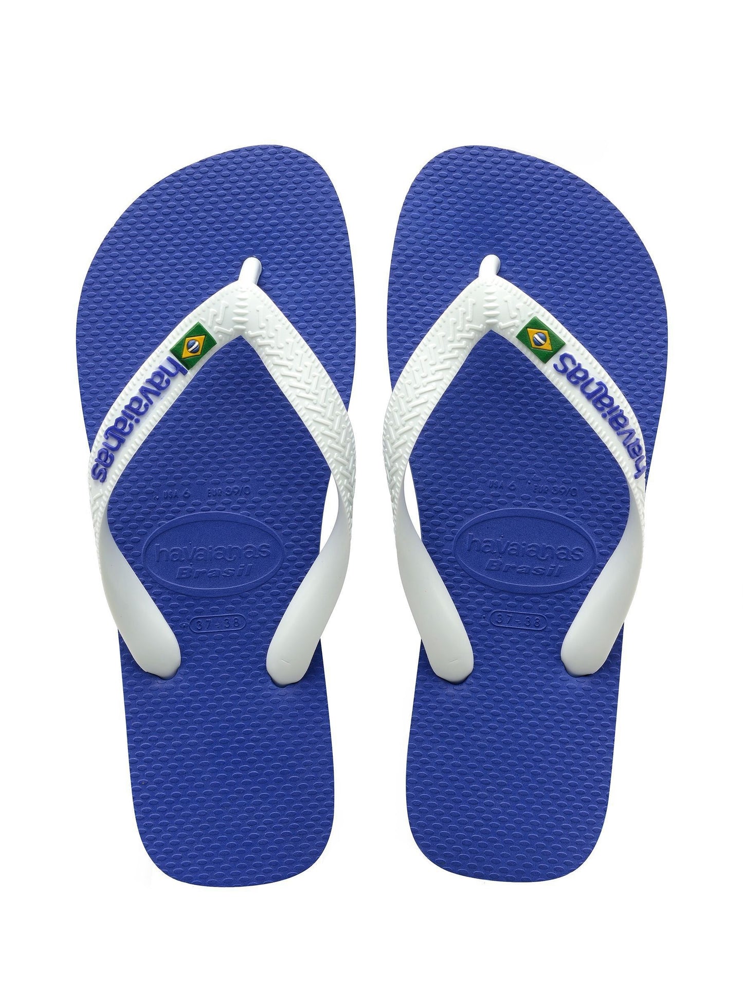 Havaianas Blue Brasil Logo Mini Me Sandals image 1